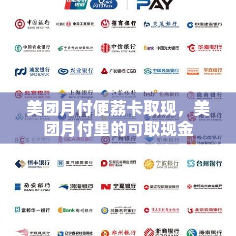 美团月付便荔卡取现，美团月付里的可取现金
