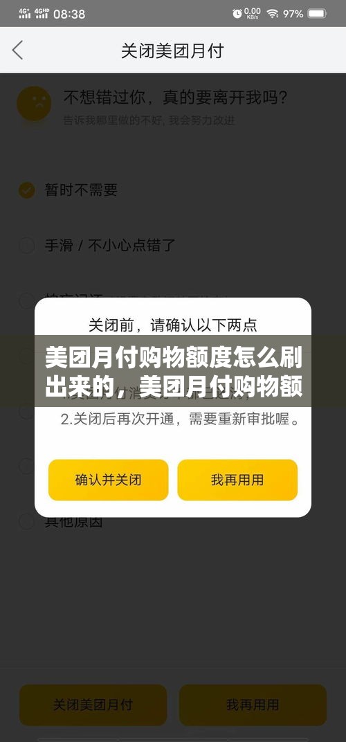 美团月付购物额度怎么刷出来的，美团月付购物额度怎么刷出来