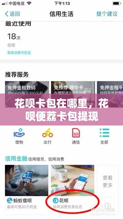 花呗卡包在哪里，花呗便荔卡包提现