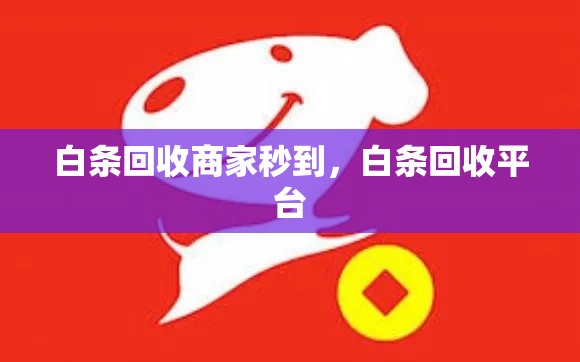 白条回收商家秒到,白条回收平台