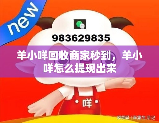 羊小咩回收商家秒到，羊小咩怎么提现出来