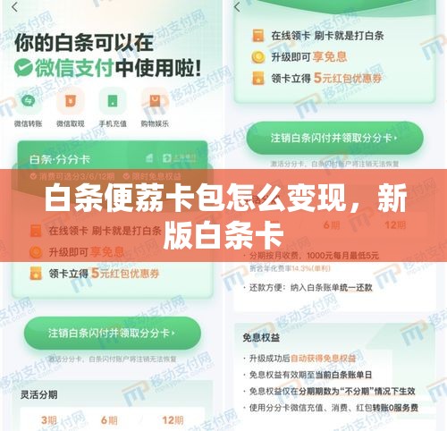 白条便荔卡包怎么变现，新版白条卡