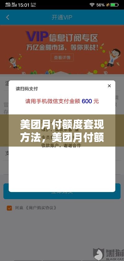 美团月付额度套现方法，美团月付额度套现方法是什么