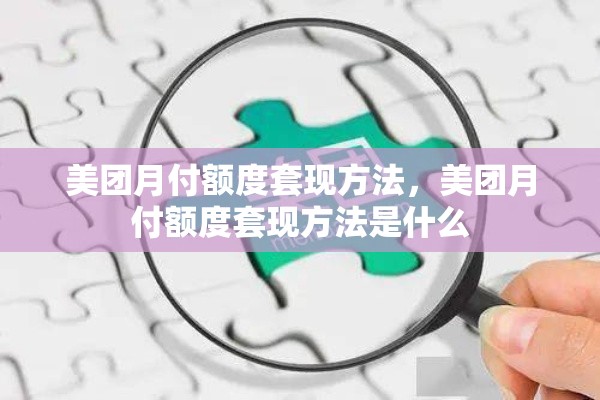 美团月付额度套现方法,美团月付额度套现方法是什么