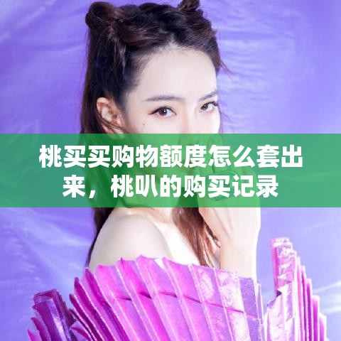 桃买买购物额度怎么套出来,桃叭的购买记录