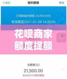 花呗商家额度提额度,花呗额度提现商家