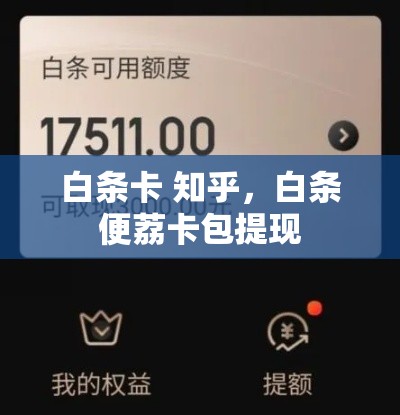 白条卡 知乎,白条便荔卡包提现