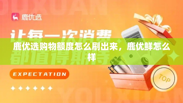 鹿优选购物额度怎么刷出来，鹿优鲜怎么样