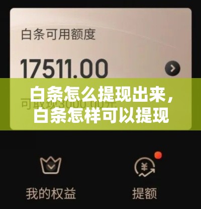 白条怎么提现出来，白条怎样可以提现