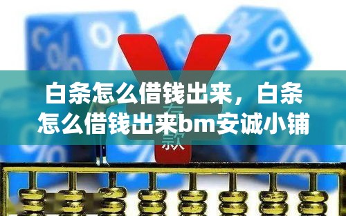 白条怎么借钱出来，白条怎么借钱出来bm安诚小铺yk助富掌柜
