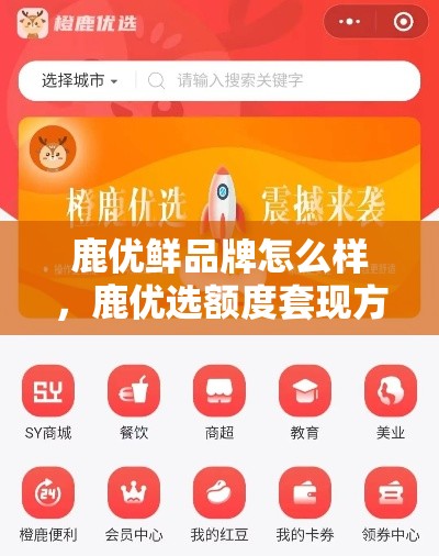 鹿优鲜品牌怎么样，鹿优选额度套现方法